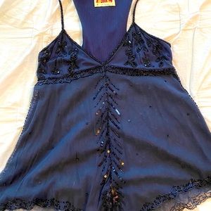 Free People embellished tank top M/L